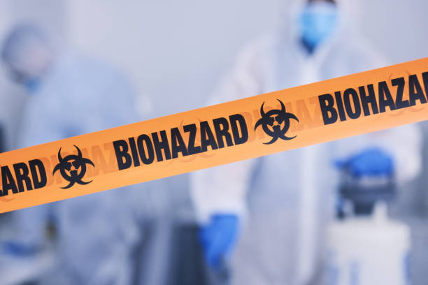 Professional Biohazard technician working in Davis, NC